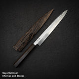 Hatsukokoro FAXR2 Powdered Steel Yanagiba 240mm Mirror Polish Ebony