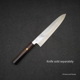 K&amp;S 特殊手柄：​​八角形烏木手柄，帶方形馬賽克銷