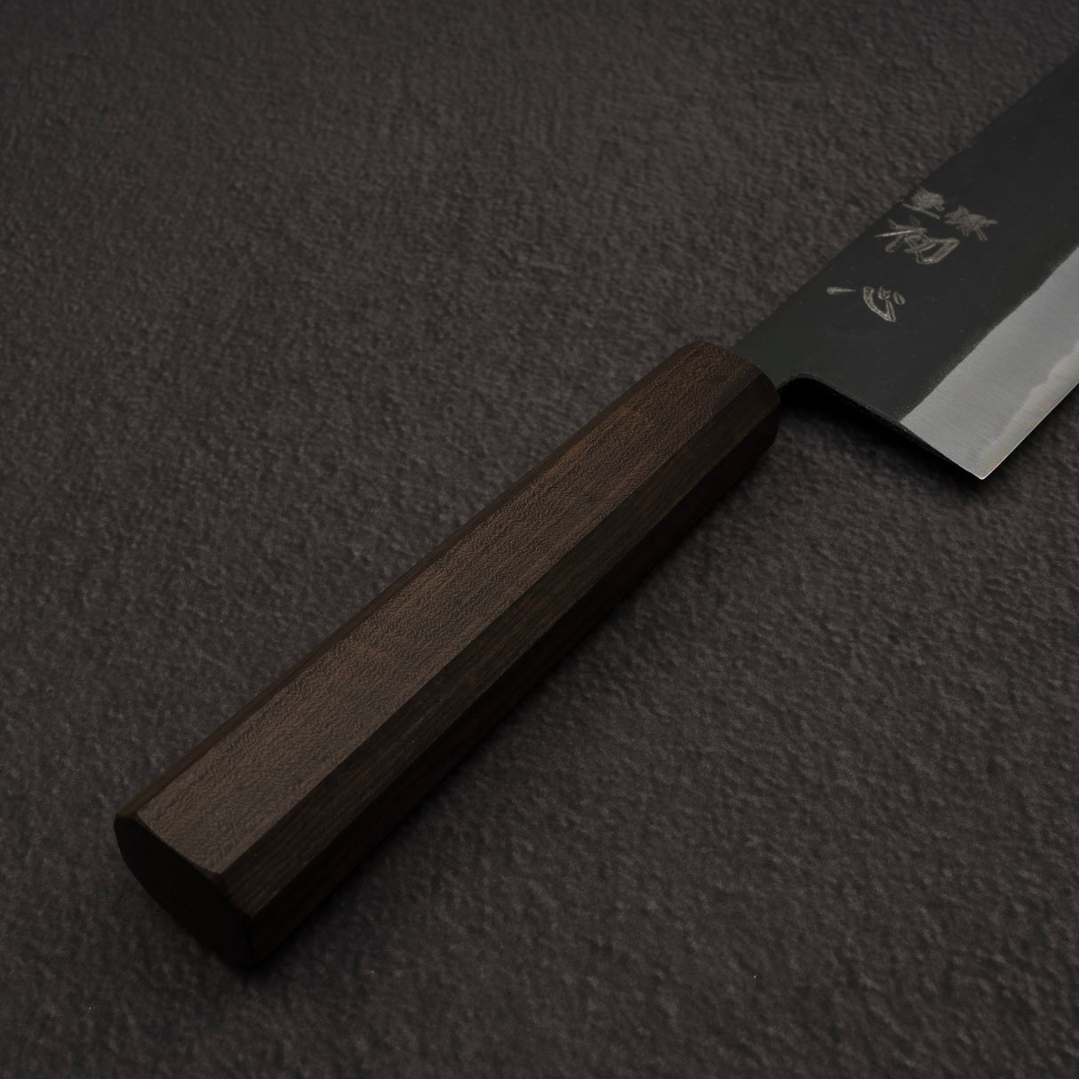 初心青鷺 藍色 2 黑內薙切 165mm 黑色 Chacate