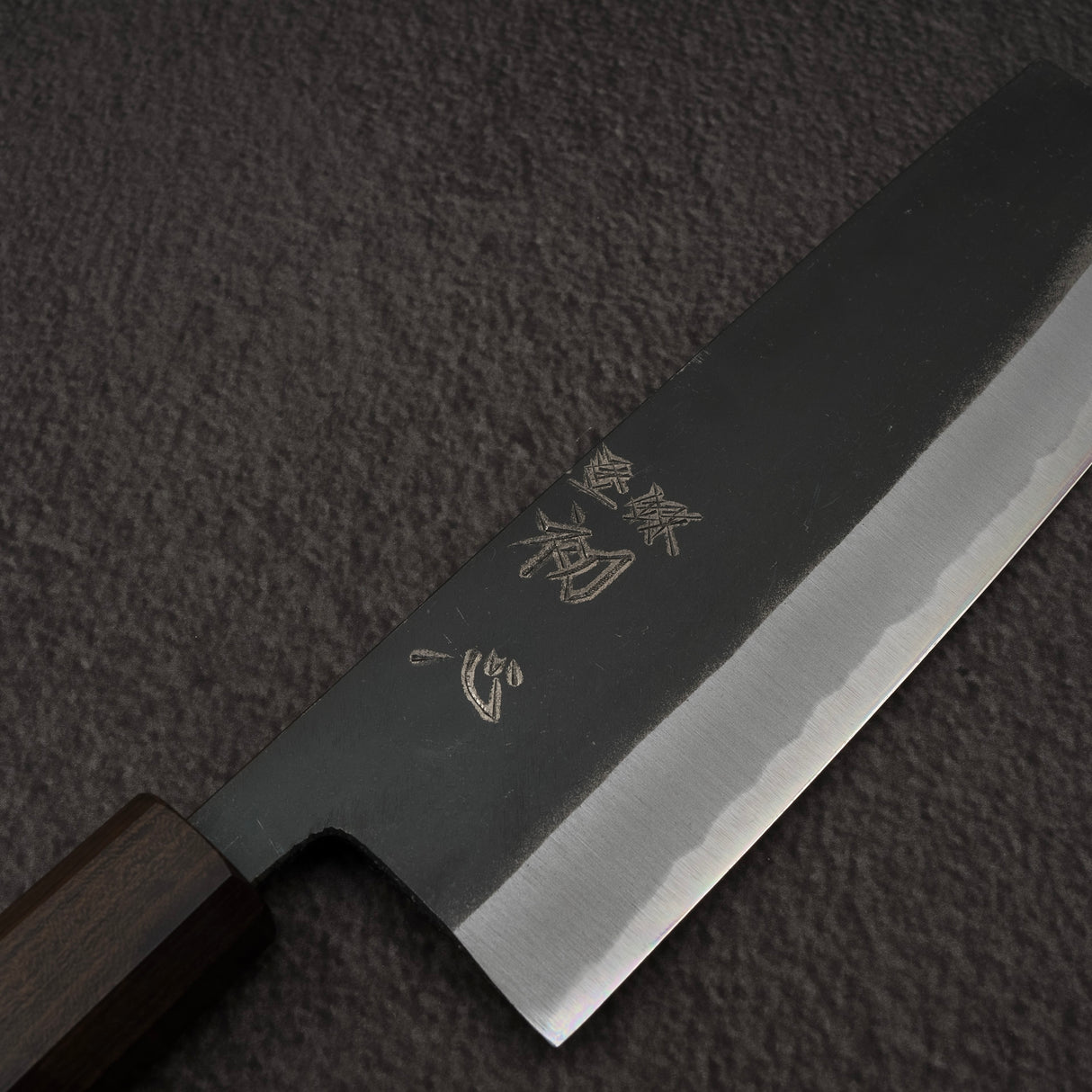 初心青鷺 藍色 2 黑內薙切 165mm 黑色 Chacate
