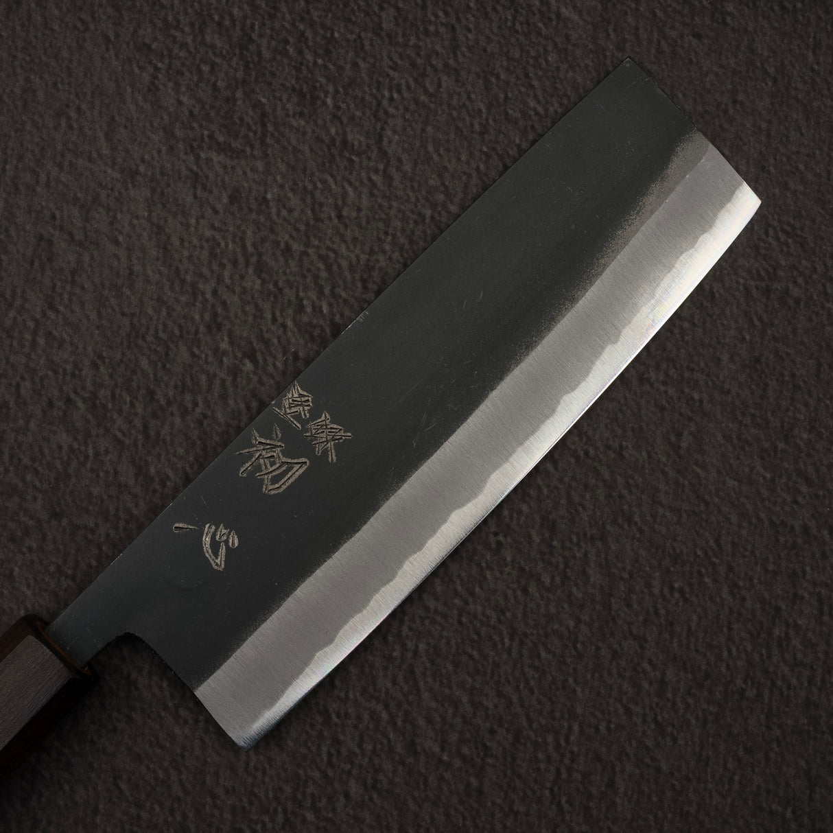 初心青鷺 藍色 2 黑內薙切 165mm 黑色 Chacate
