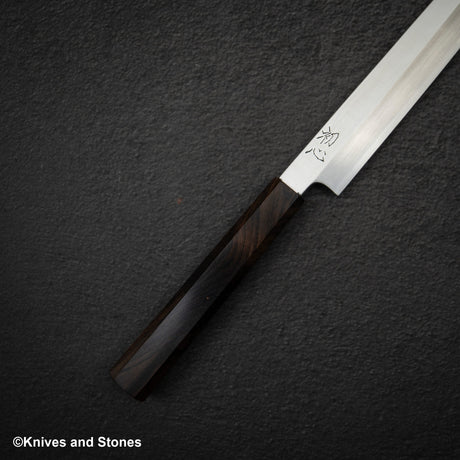 Hatsukokoro FAXR2 Powdered Steel K-tip Yanagiba 270mm Mirror Polish Ebony