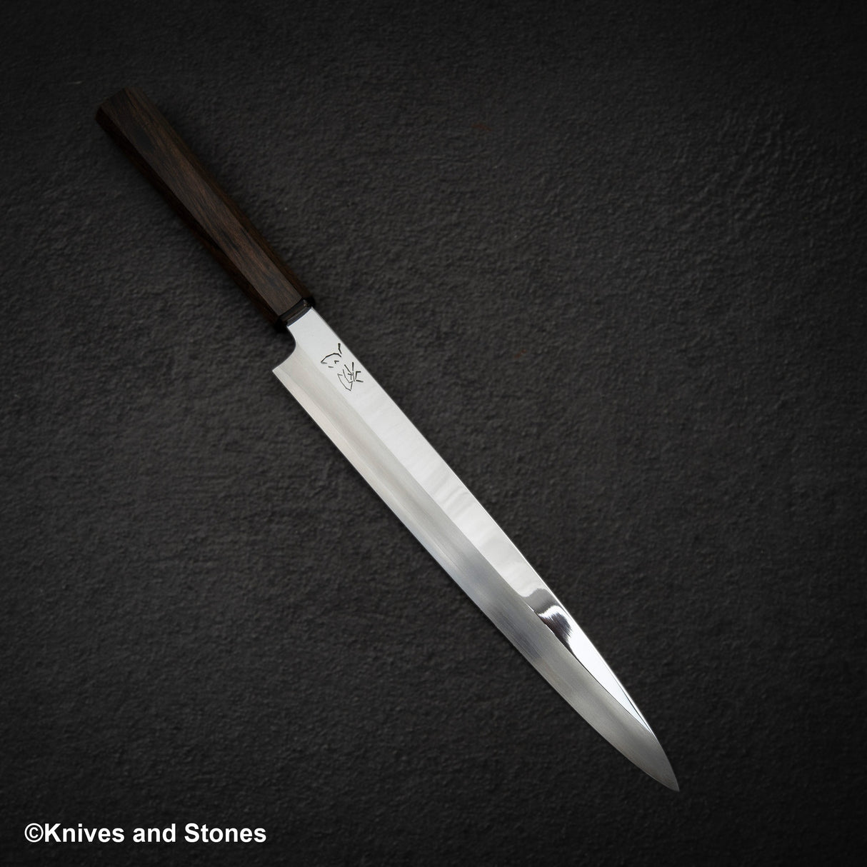 Hatsukokoro FAXR2 Powdered Steel Yanagiba 240mm Mirror Polish Ebony