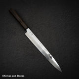 Hatsukokoro FAXR2 Powdered Steel Yanagiba 240mm Mirror Polish Ebony