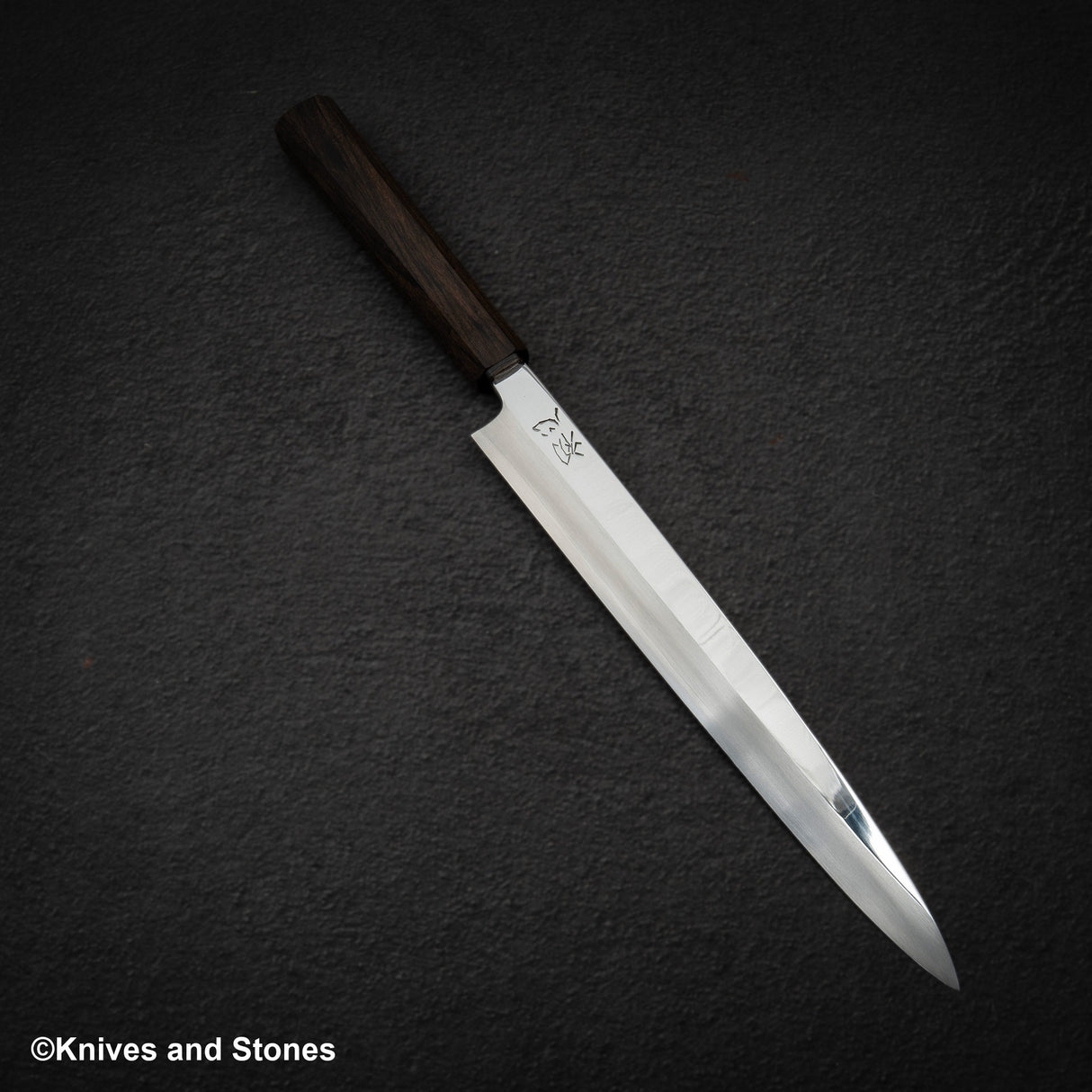 Hatsukokoro FAXR2 Powdered Steel Yanagiba 240mm Mirror Polish Ebony