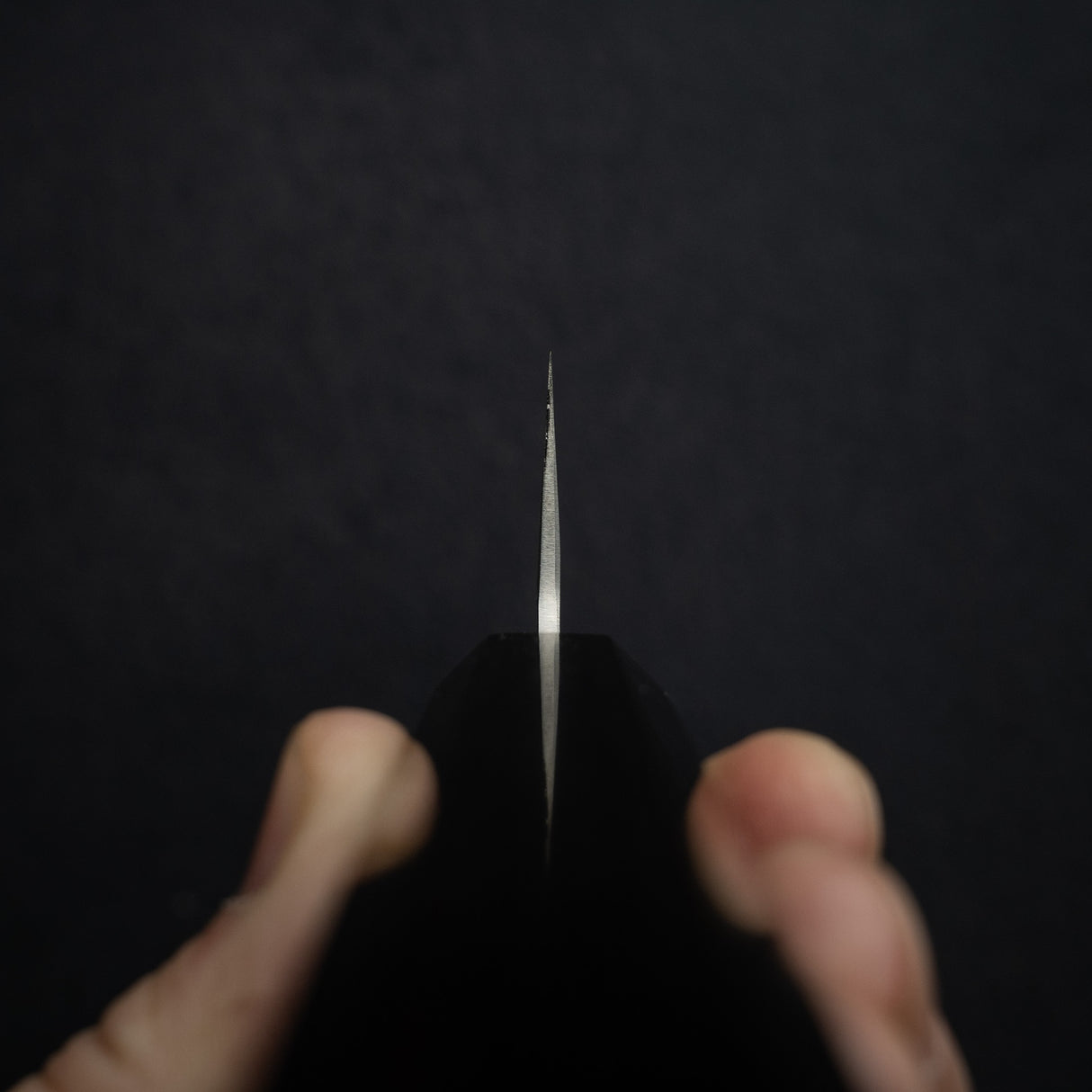 初心 銀嶺 銀三 K-tip 牛刀 205mm 梨地 烏木柄