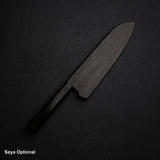 Hatsukokoro Ginrei Ginsan Santoku 175mm Nashiji Ebony