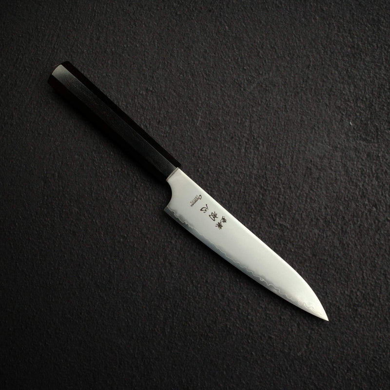 初心 隼 Chromax鋼 小刀 140mm 黑檀木柄