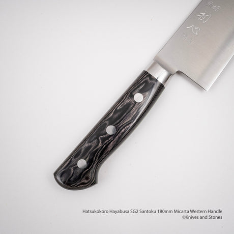 Hatsukokoro Hayabusa SG2 三德 180mm 米卡塔西式手柄