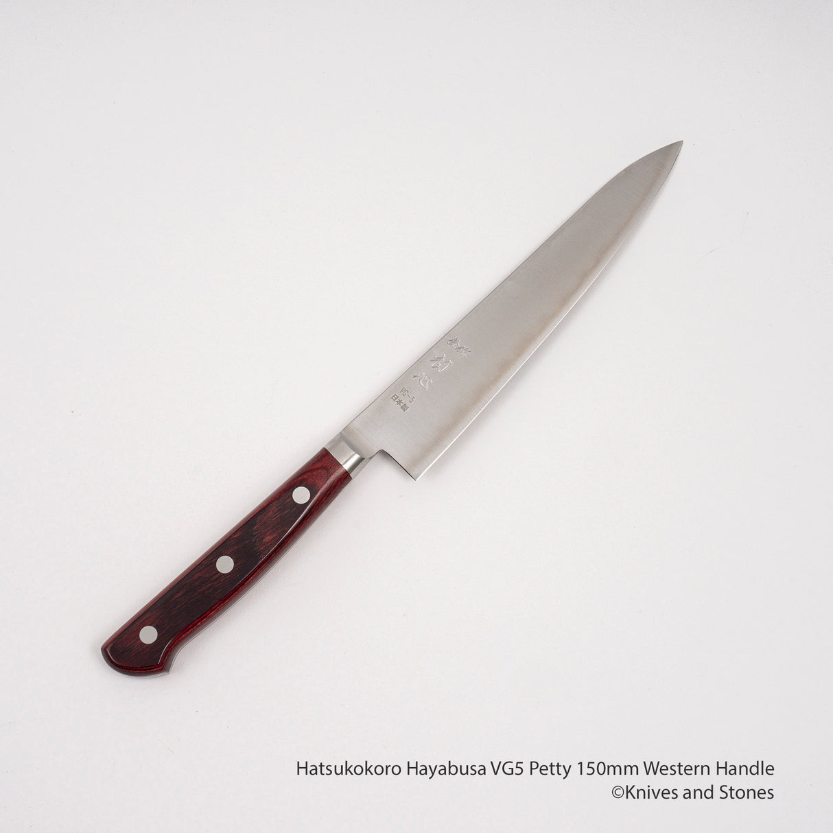 Hatsukokoro Hayabusa VG5 西式手柄 Petty 120/150 毫米紅色米卡塔手柄