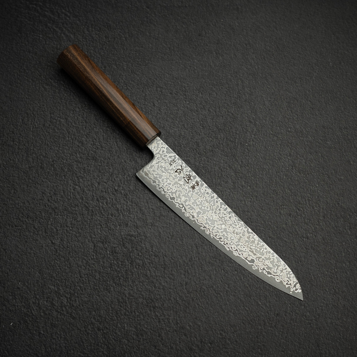 Hatsukokoro Hikari SLD Damascus Gyuto 195mm Black Chacate