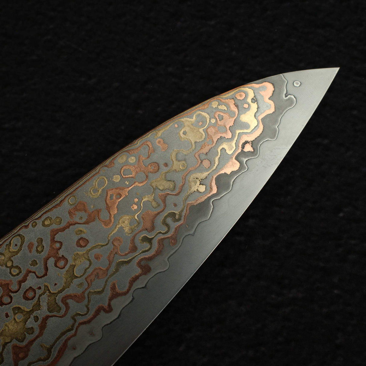 Hatsukokoro Hinotori V-Toku 2 Gyuto 210mm Rainbow Damascus Finish
