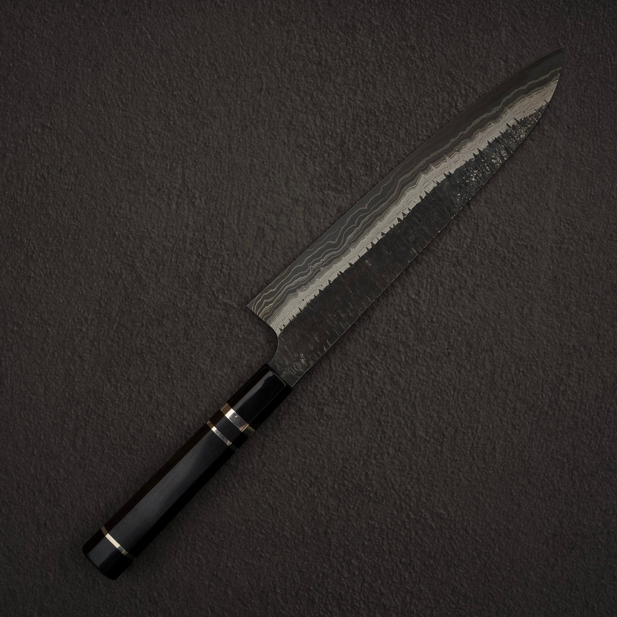 Hatsukokoro Itadaki Blue2 &amp; White2 雙核大馬士革 Tsushime Gyuto 240mm