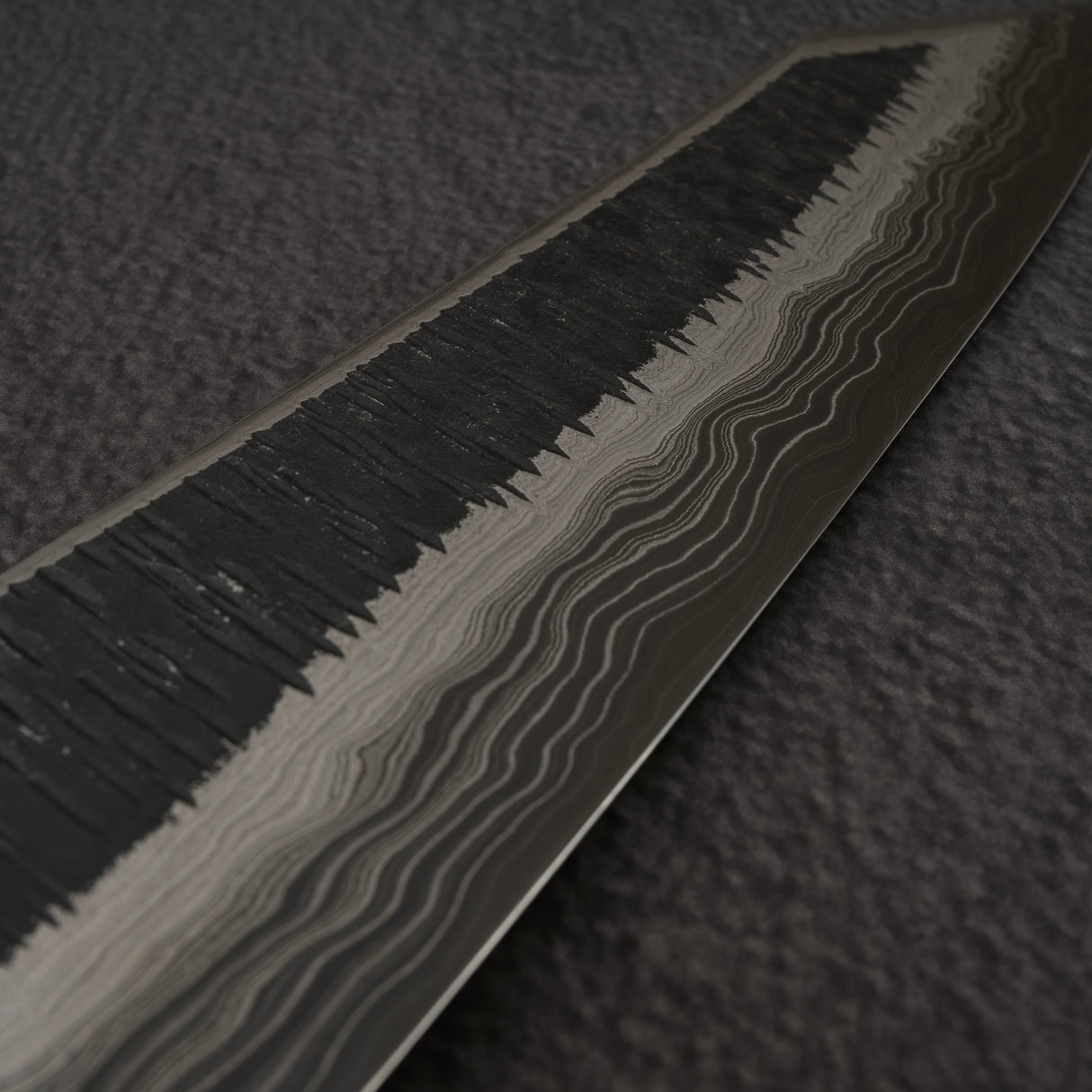 Hatsukokoro Itadaki Blue2 &amp; White2 雙核大馬士革 Tcushime K-tip Gyuto 210mm