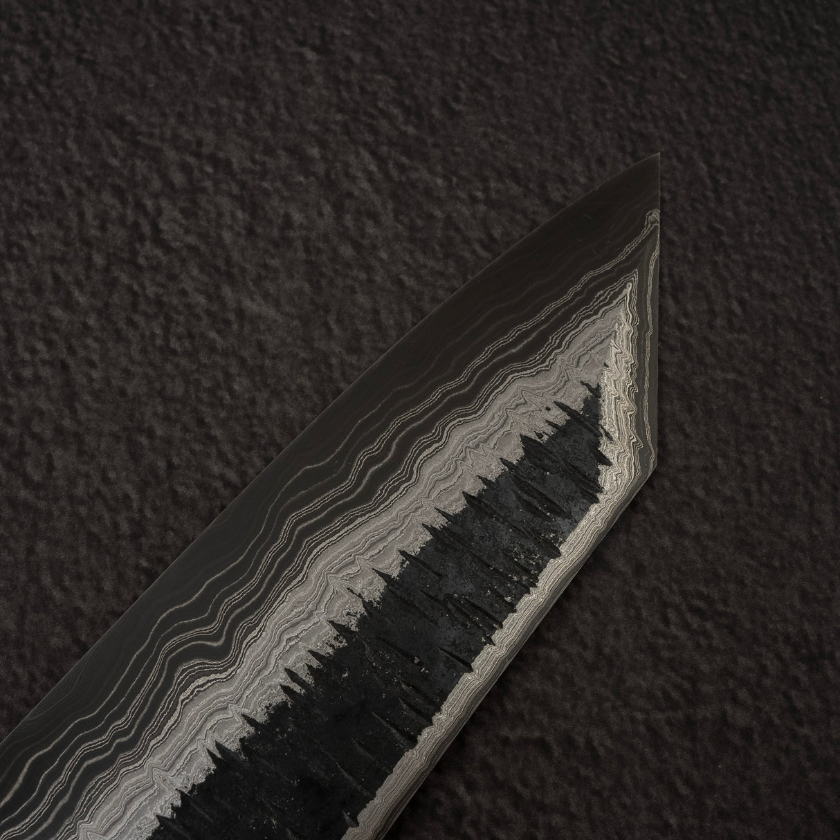 Hatsukokoro Itadaki Blue2 &amp; White2 雙核大馬士革 Tcushime K-tip Gyuto 210mm