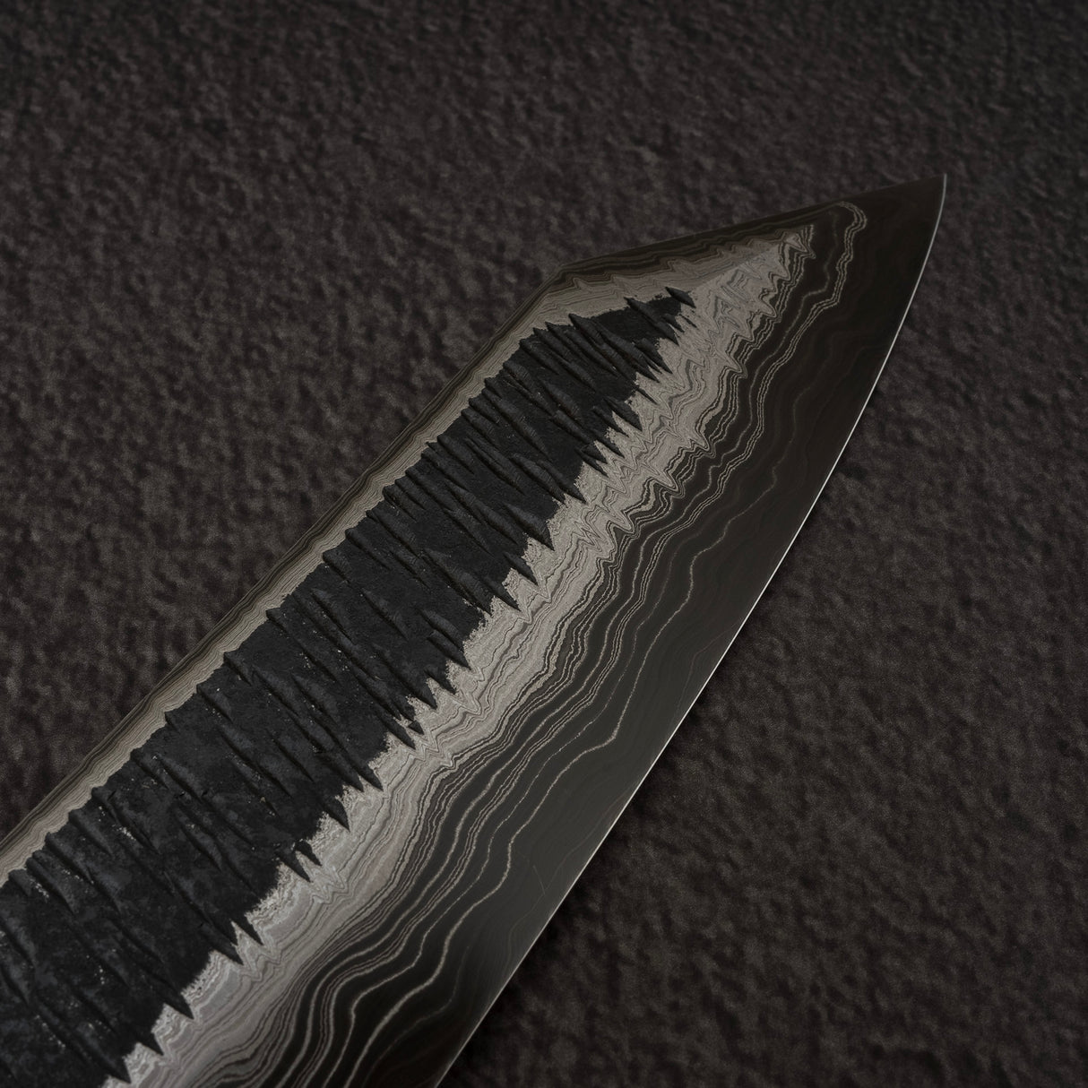 Hatsukokoro Itadaki Blue2 &amp; White2 雙核大馬士革 Tcushime K-tip Gyuto 210mm