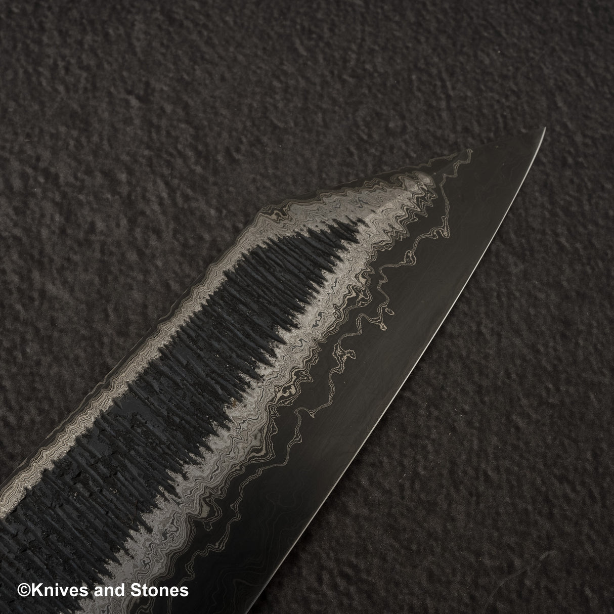 Hatsukokoro Itadaki Blue2 &amp; White2 雙核大馬士革Tcushime K-tip Gyuto 240毫米樺木手柄