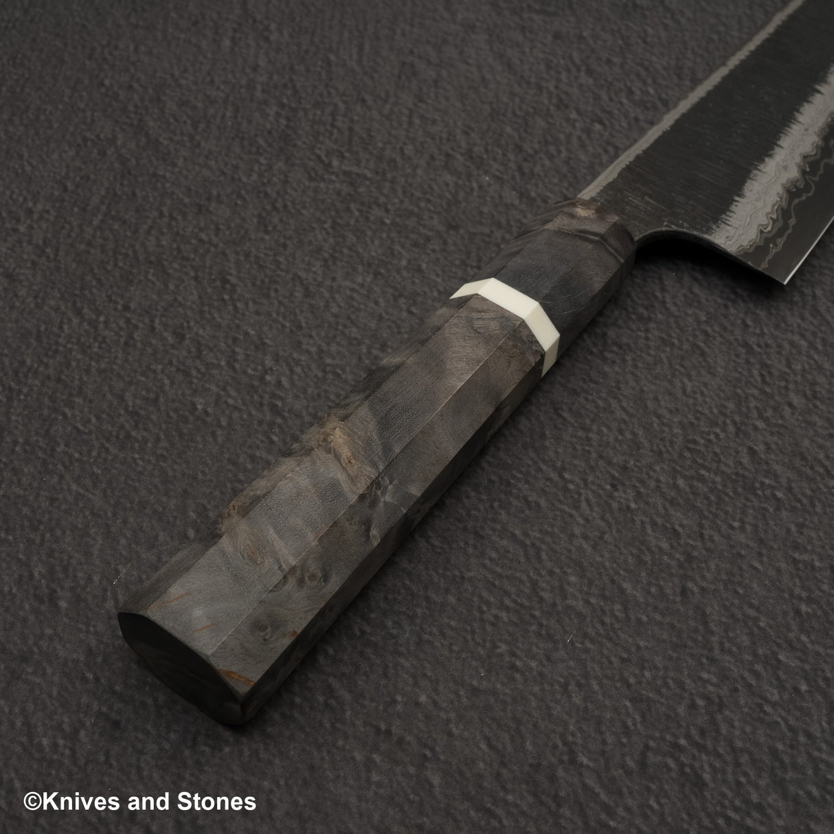 Hatsukokoro Itadaki Blue2 &amp; White2 雙核大馬士革Tcushime K-tip Gyuto 240毫米樺木手柄