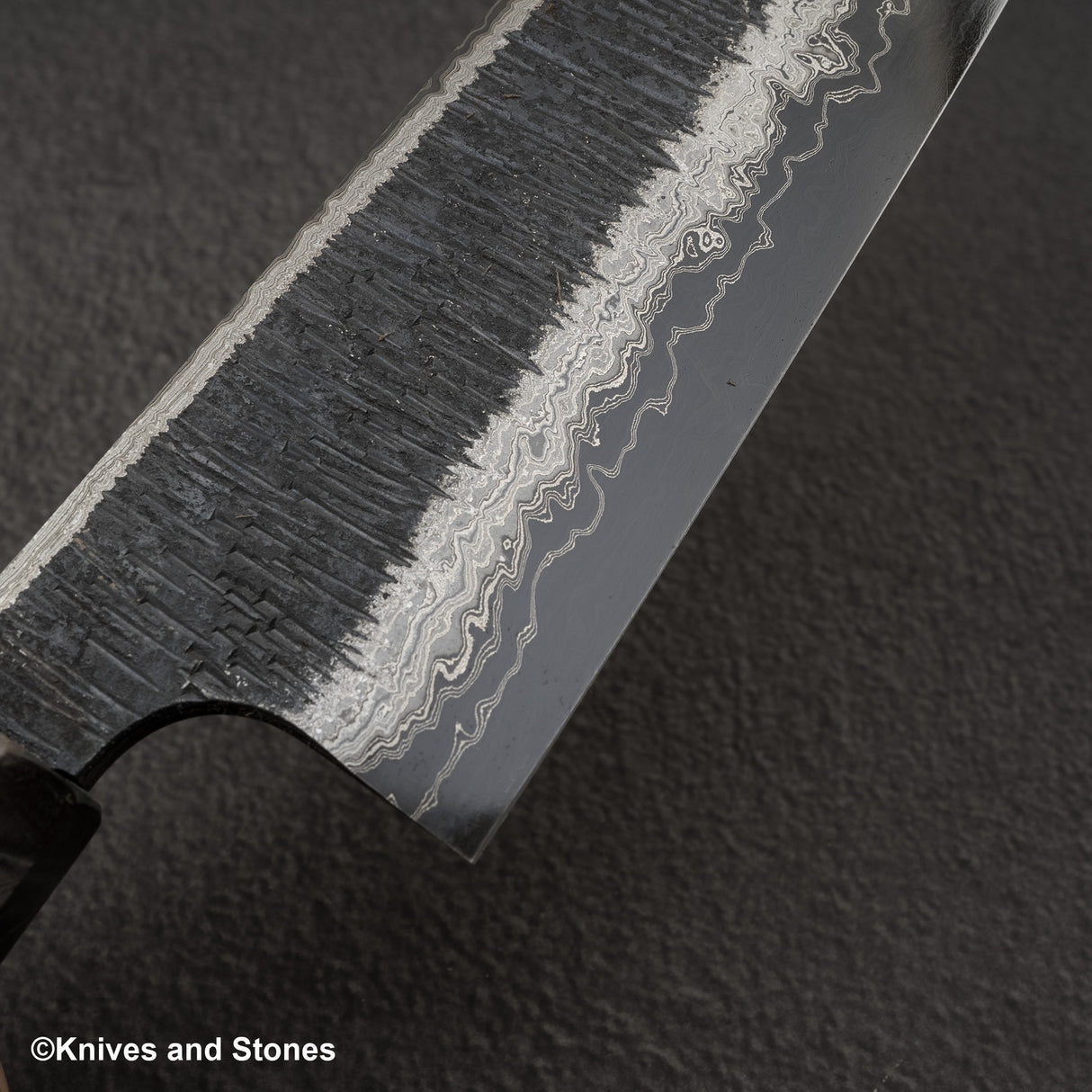 Hatsukokoro Itadaki Blue2 &amp; White2 雙核大馬士革Tcushime K-tip Gyuto 240毫米樺木手柄