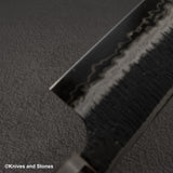 Hatsukokoro Itadaki Blue2 &amp; White2 雙核大馬士革Tcushime K-tip Gyuto 240毫米樺木手柄