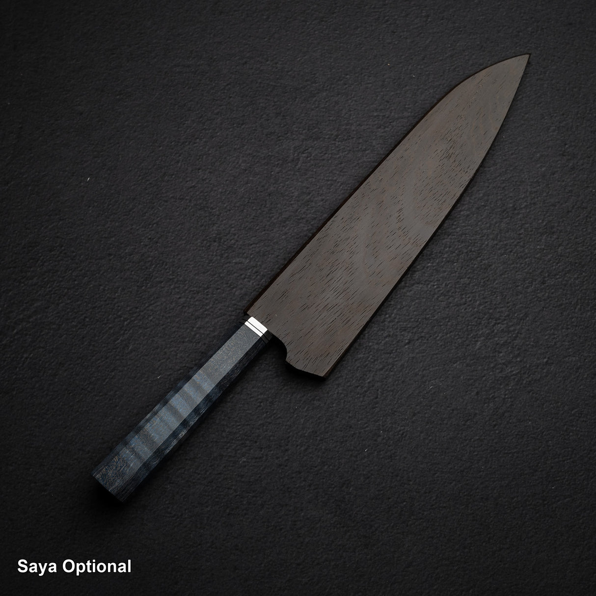 Hatsukokoro Kaijin Blue 2 Gyuto 210mm Migaki Curly Maple