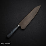 初心 海神 青鋼二號 牛刀 240mm 鏡面 捲紋 楓木