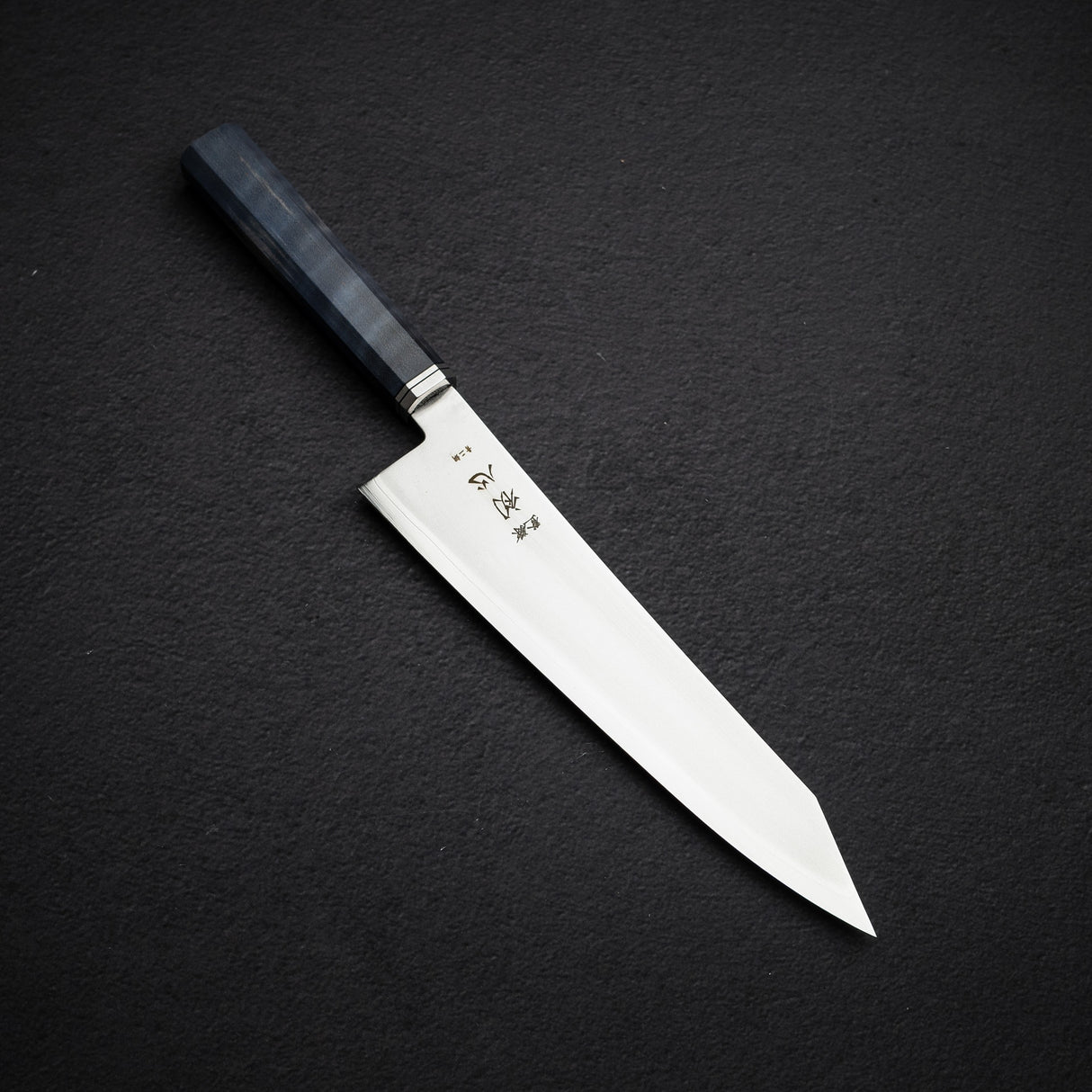 初心 Kaijin Blue 2 K-tip 牛刀 210mm 鏡面卷楓木柄