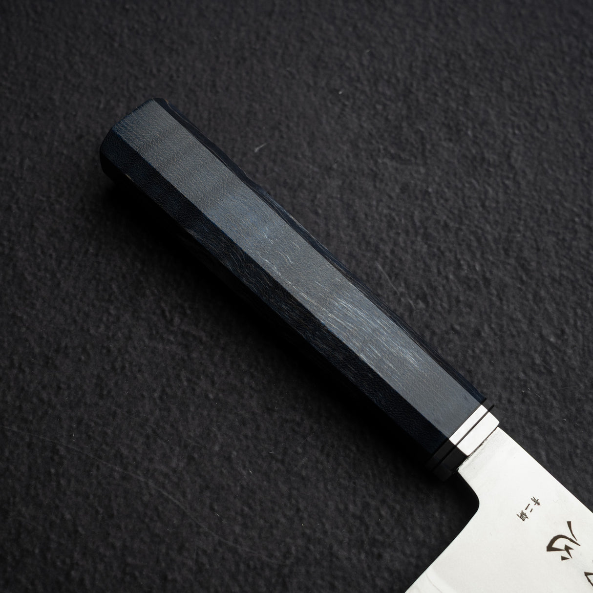 Hatsukokoro Kaijin Blue 2 Santoku 175mm Migaki Curly Maple