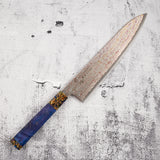 Hatsukokoro Kujaku V-Toku-2 Gyuto 240mm 彩虹大馬士革飾面
