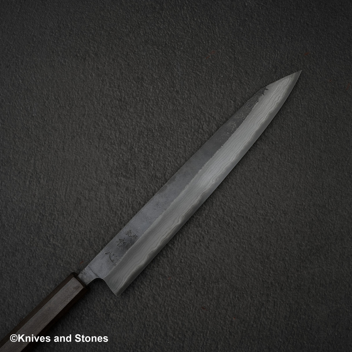 Hatsukokoro 雲影 藍色 2 黑內大馬士革 K-tip Sujihiki 255mm 黑色 Chacate 手柄