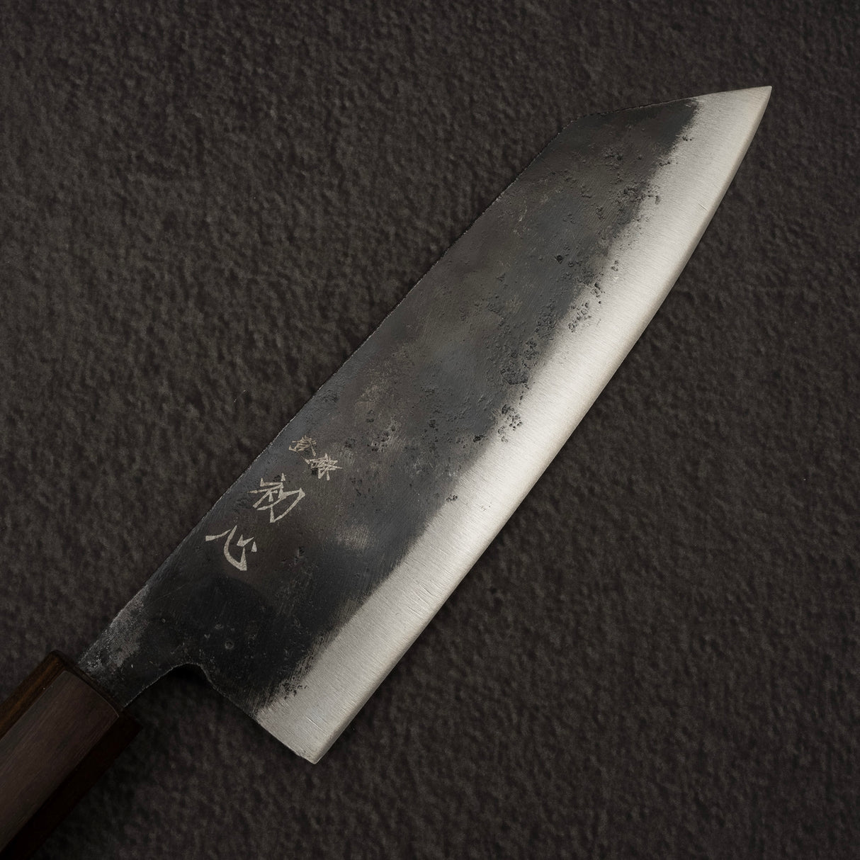 Hatsukokoro Kurogane Blue 2 Kurouchi Bunka 165mm Black Chacate