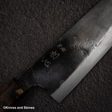 Hatsukokoro Kurogane Blue 2 Kurouchi Gyuto 210mm Black Chacate