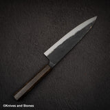 Hatsukokoro Kurogane Blue 2 Kurouchi Gyuto 210mm Black Chacate