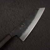 Hatsukokoro Kurogane Blue 2 Kurouchi Ko-Bunka 120mm Black Chacate