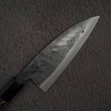 Hatsukokoro 黑風 Blue 2 Kurouchi Deba 150mm 雙斜角