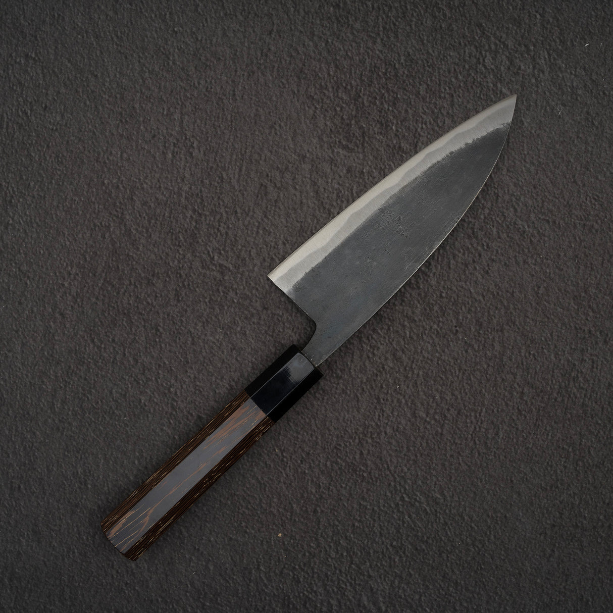 Hatsukokoro 黑風 Blue 2 Kurouchi Deba 150mm 雙斜角