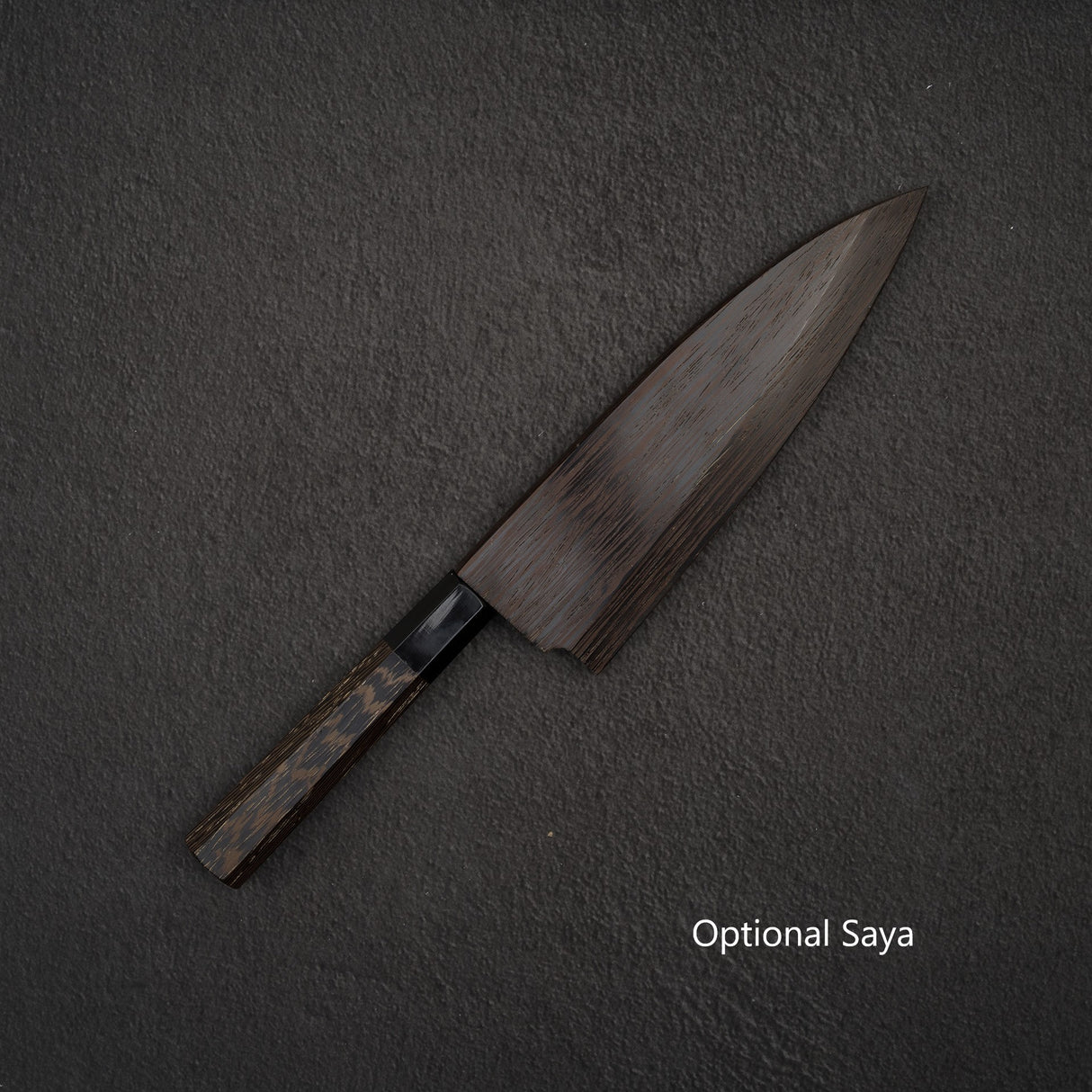Hatsukokoro 黑風 Blue 2 Kurouchi Deba 150mm 雙斜角