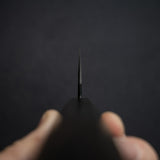 Motokyuuichi Kurosagi AS 黑漆 K 型尖牛刀 210mm 初心黑查卡木柄