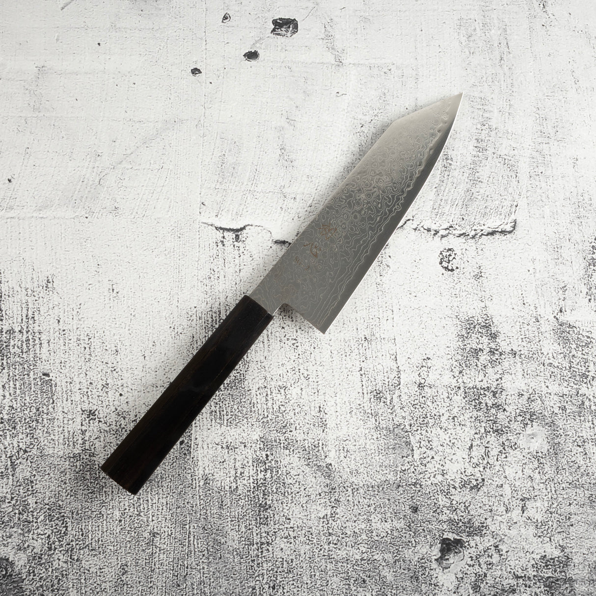 Hatsukokoro Ryuhyo SG2 Damascus Bunka 180mm Ebony Handle