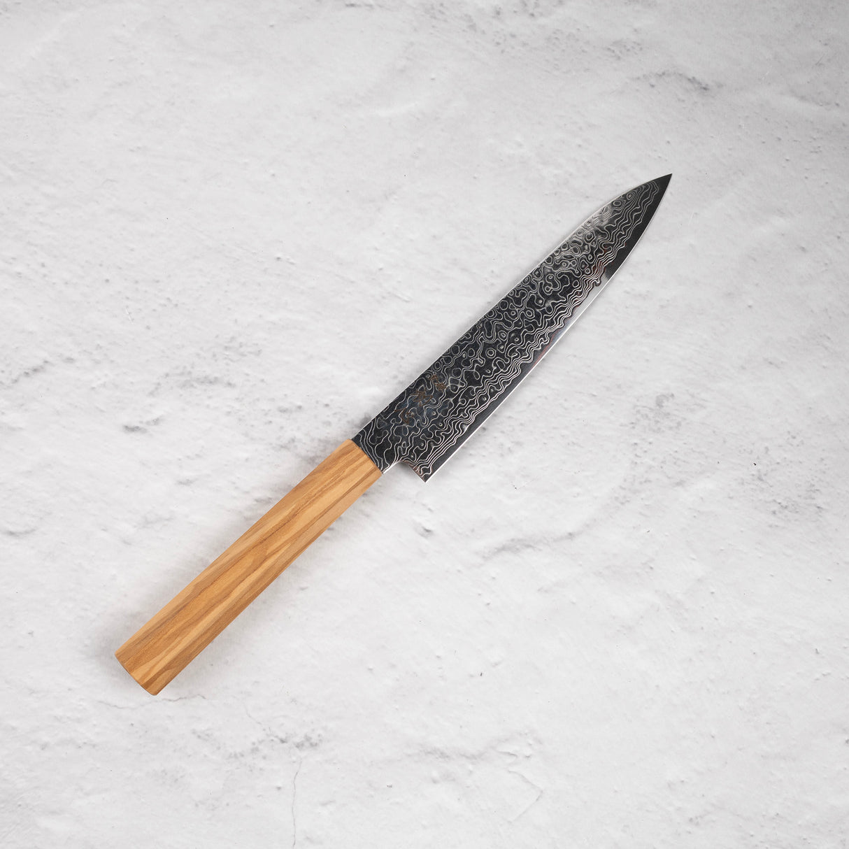 Hatsukokoro Ryuhyo SG2 大馬士革 Petty 150mm 刀鞘，附橄欖木柄