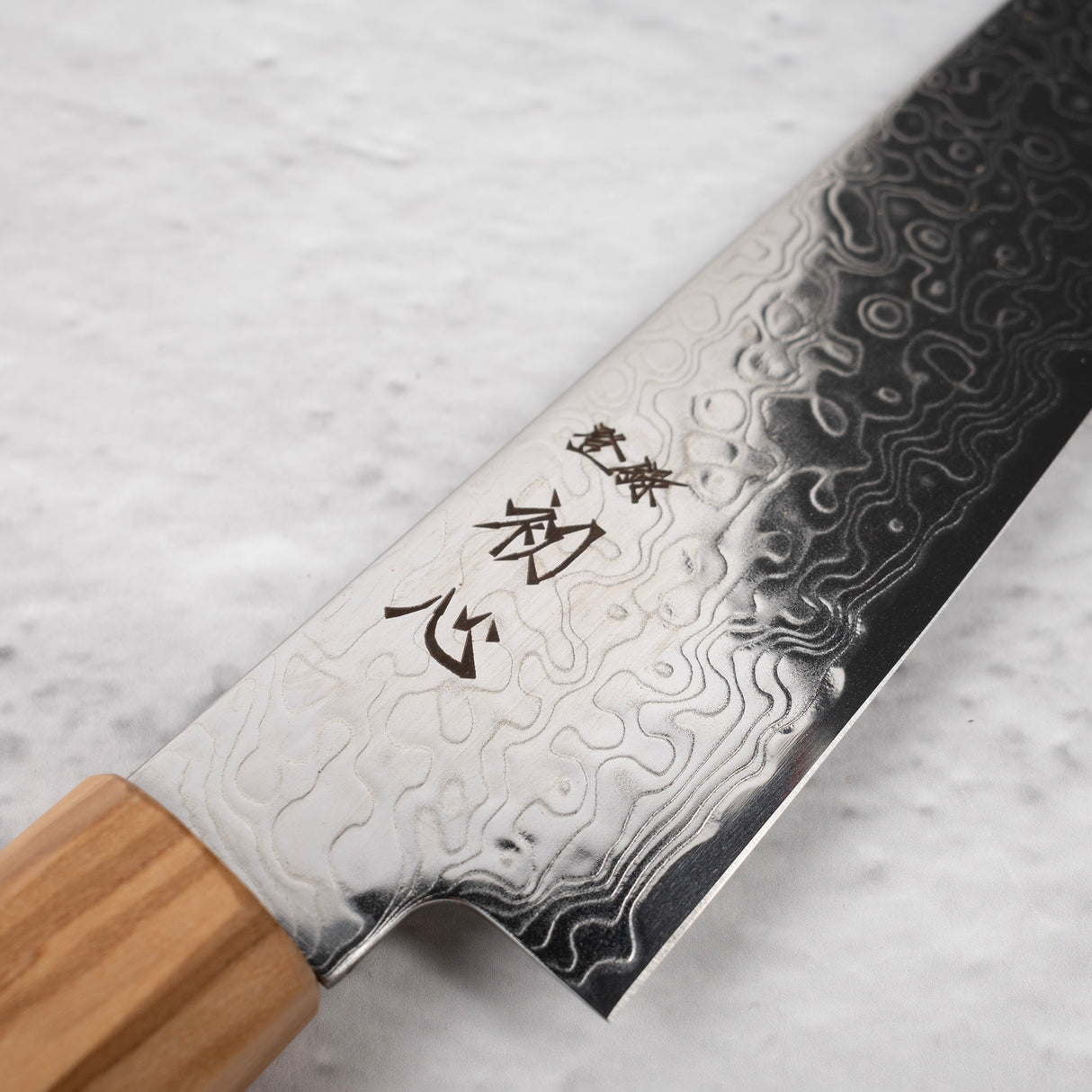 Hatsukokoro Ryuhyo SG2 大馬士革 Petty 150mm 刀鞘，附橄欖木柄