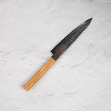 Hatsukokoro Ryuhyo SG2 大馬士革 Petty 150mm 刀鞘，附橄欖木柄