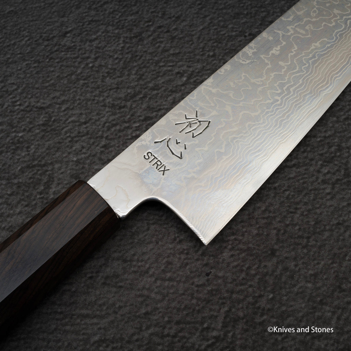 Hatsukokoro STRIX K-Tip 大馬士革牛刀 210mm 烏木手柄