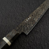Hatsukokoro Saihyo SG2 Kurozome Black Damascus Petty 150mm Birch Handle