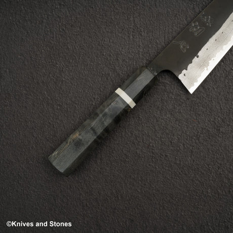 Hatsukokoro Shinkiro Aogami 超級大馬士革 黑內 K-tip Gyuto 240mm 樺木手柄
