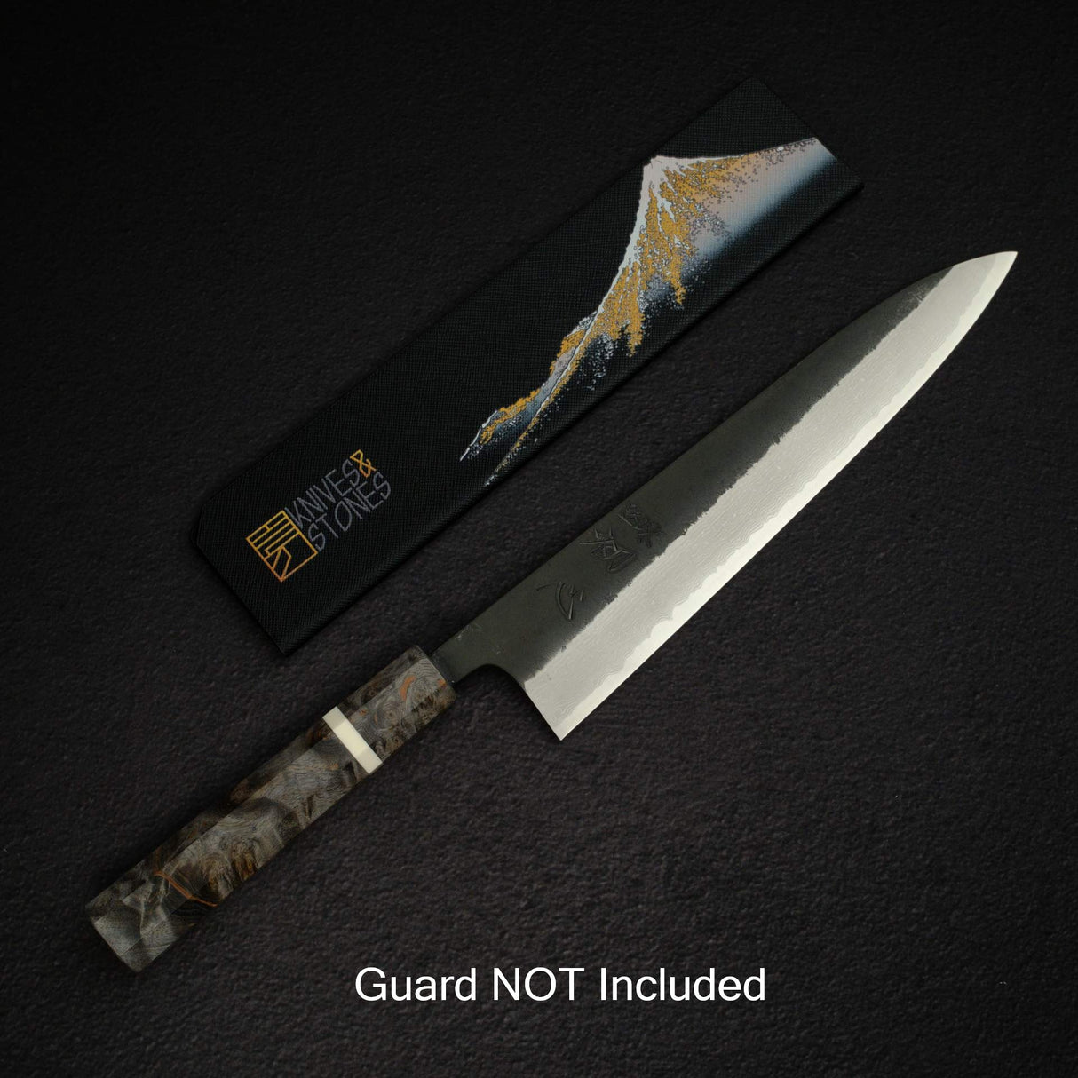 初心 蜃氣樓 超級青鋼 牛刀 240mm 大馬士革 黑打 樺木柄