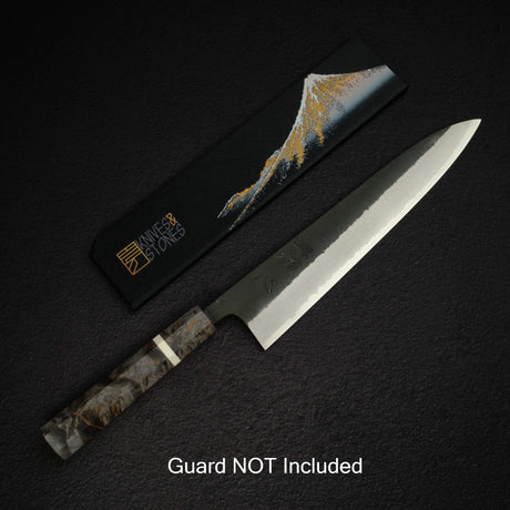 初心 蜃氣樓 超級青鋼 牛刀 240mm 大馬士革 黑打 樺木柄