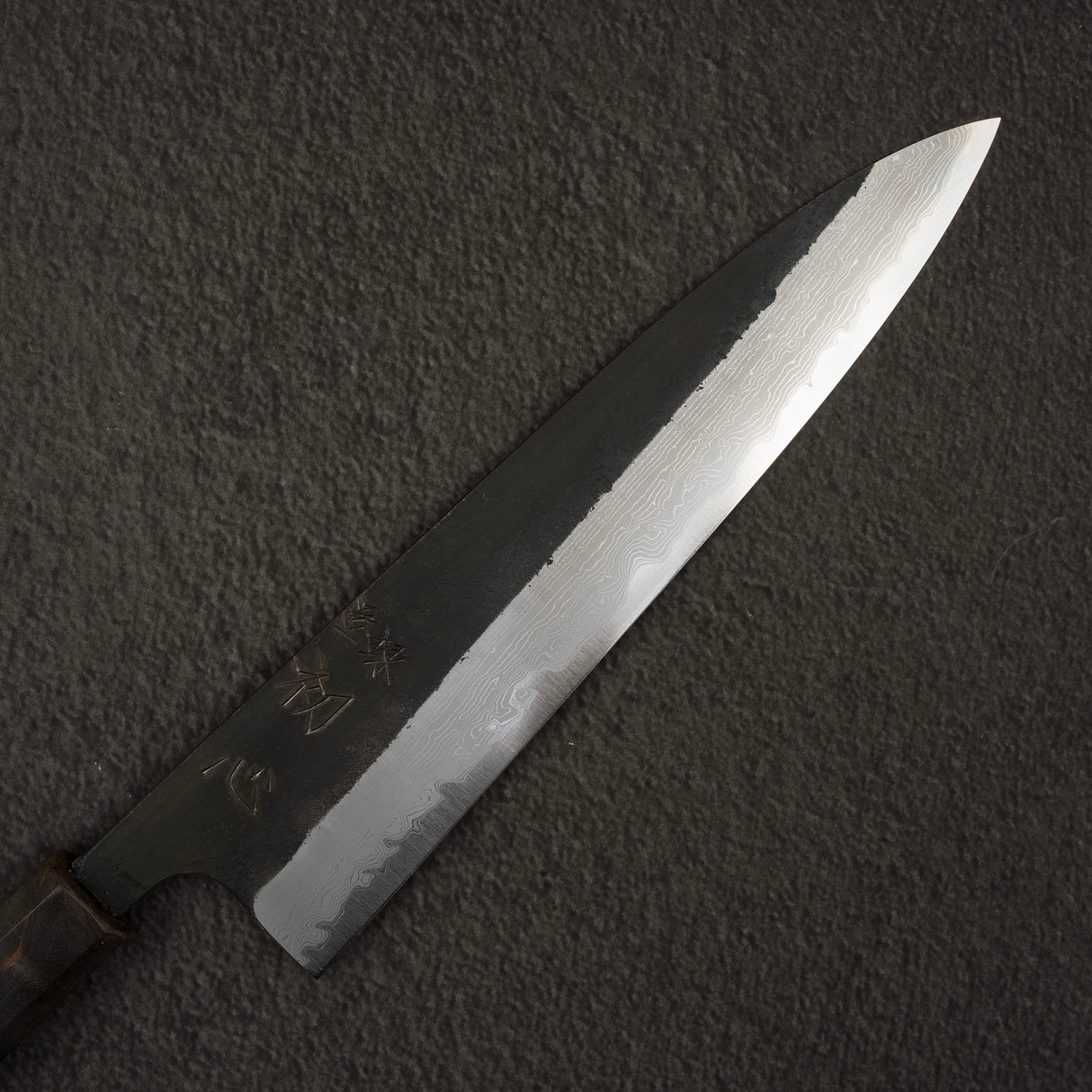 Hatsukokoro Shinkiro Aogami Super Kurouchi Damascus Gyuto 210mm