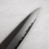 Hatsukokoro Shinkiro Petty 150mm Aogami Super Kurouchi Damascus