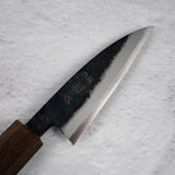 Hatsukokoro Sumi Blue 2 Kurouchi Petty 80mm 黑色 Chacate 手柄